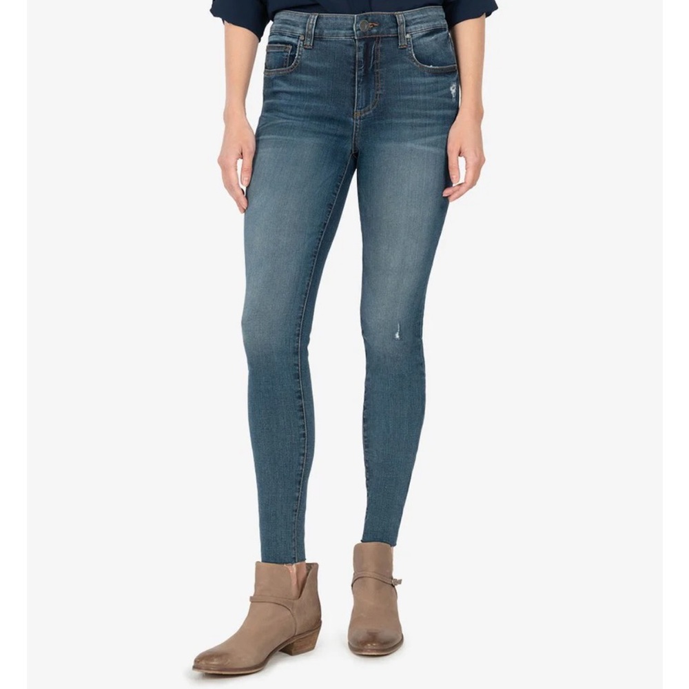 KUT FROM THE KLOTH MIA HIGH RISE SLIM FIT SKINNY (DEMONSTRATE WASH)